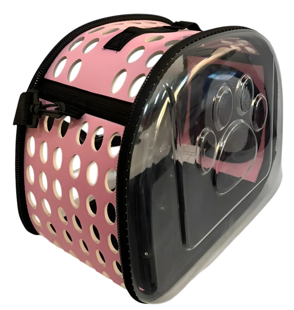 BOLSO TRANSPARENTE HUELLITA CHICO