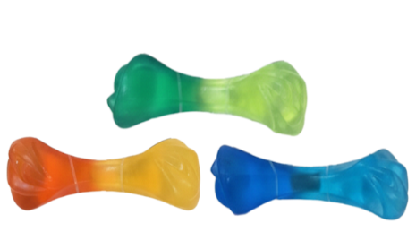 MORDILLO HUESO TRANSPARENTE BICOLOR MEDIANO